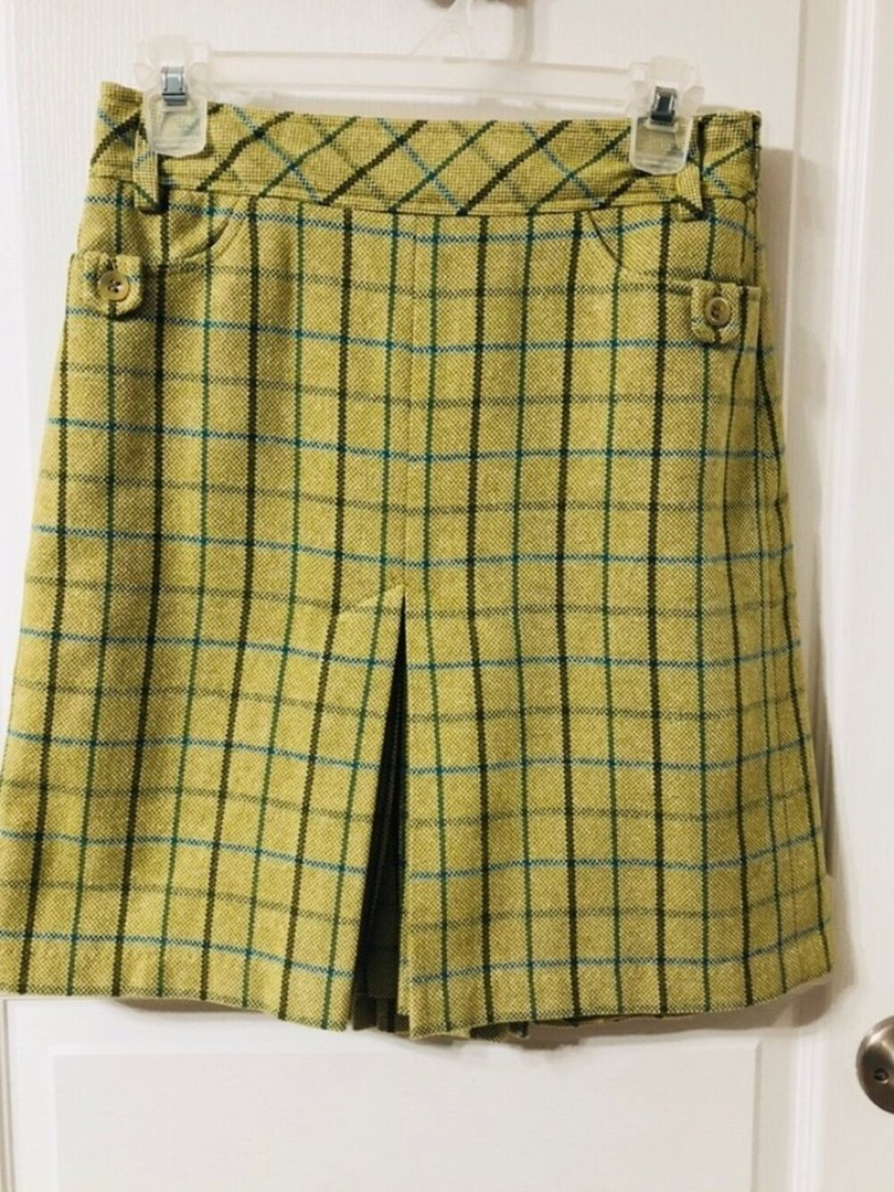 Green Plaid Skirt